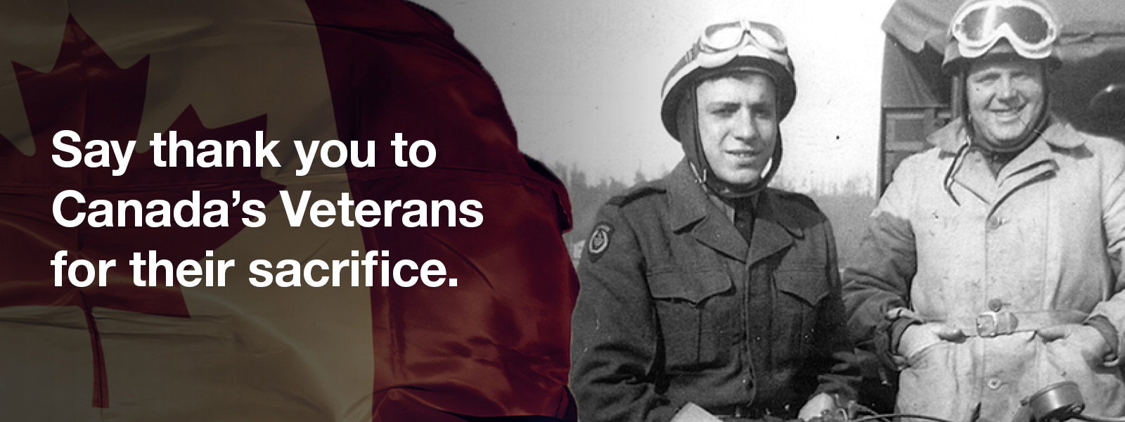 Say thank you to Canada's veterans