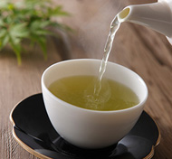 Green tea instead of soda:http://health.sunnybrook.ca/food-nutrition/one-year-daily-food-swaps/