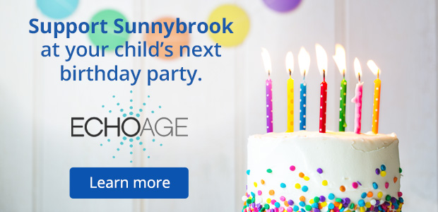 Support Sunnybrook at your child's next birthday party