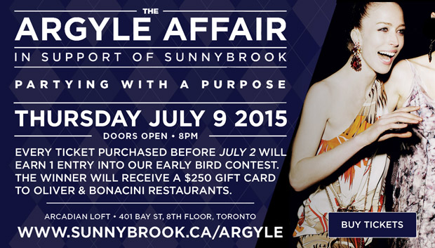 The argyle affair in support of sunnybrook