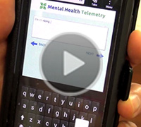 mobile phone and the Sunnybrook mental health website