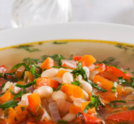 Healthy vegetable bean soup : http://health.sunnybrook.ca/recipes/recipe-vegetable-bean-soup/