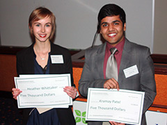 Heather Whittaker, left, and Kramay Patel
