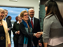 The opening of the Louise Temerty Breast Cancer Centre featured some very special guests, including Ontario’s Premier, the Honourable Kathleen Wynne