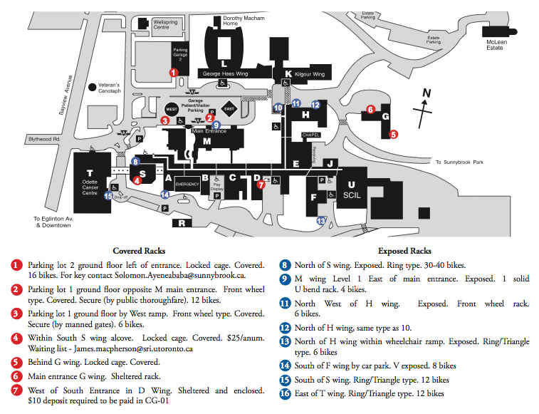 Map & Directions Main Campus Sunnybrook Hospital