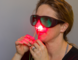 Dr. Cari Whyne is pictured using Methylene blue photodisinfection as a demonstration