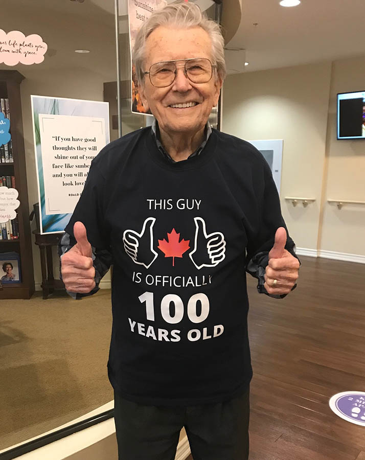 George Markow celebrates 100th Birthday