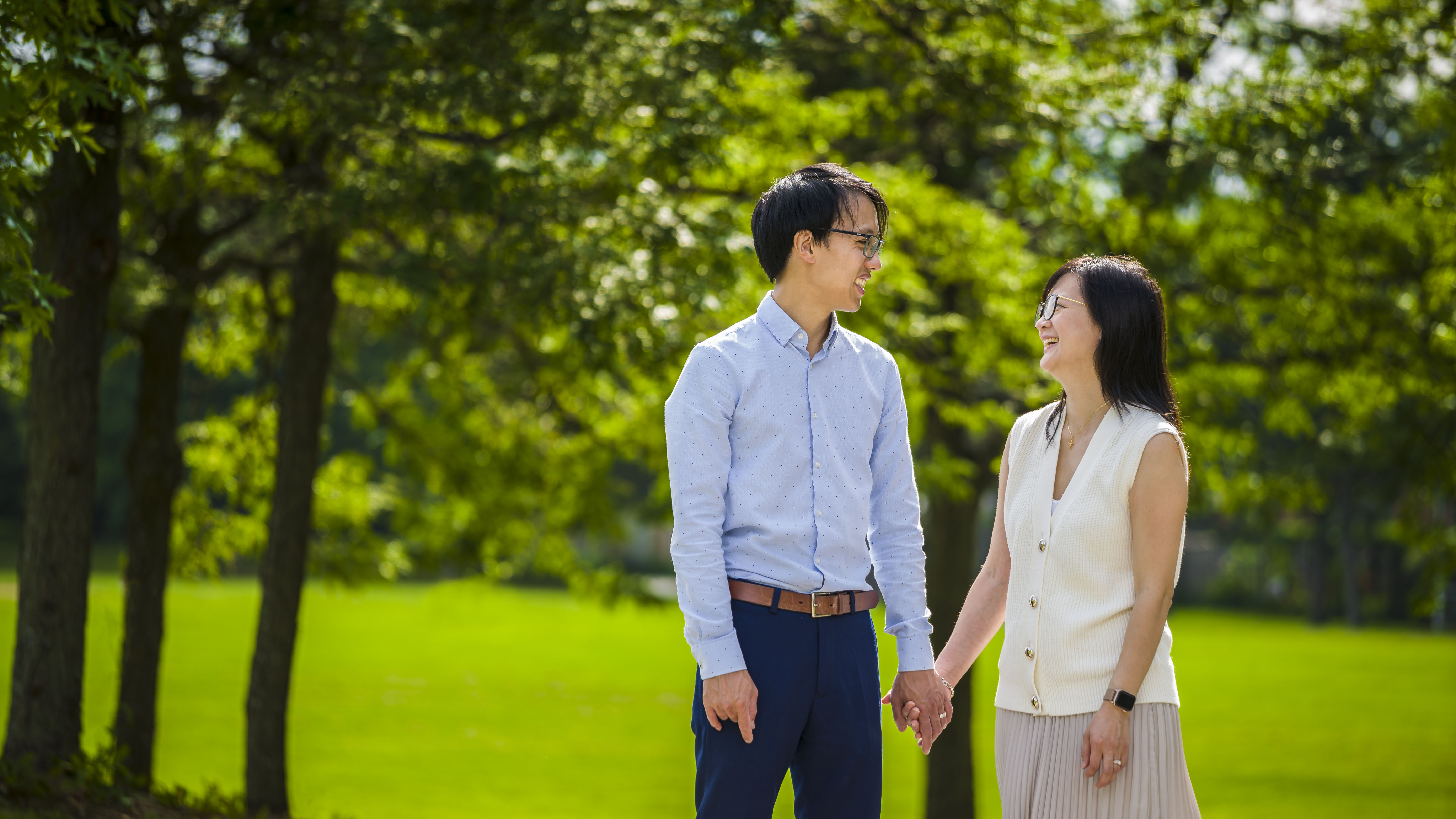 Grace Chung with her husband