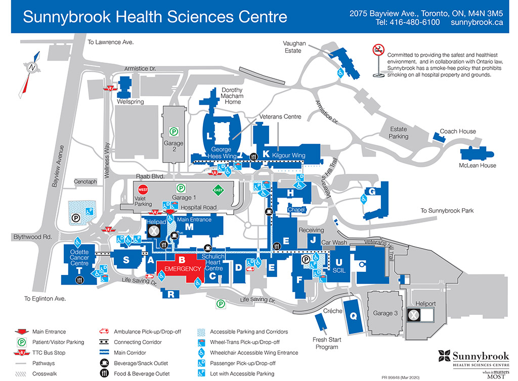 Getting Around Sunnybrook Map Sunnybrook Hospital