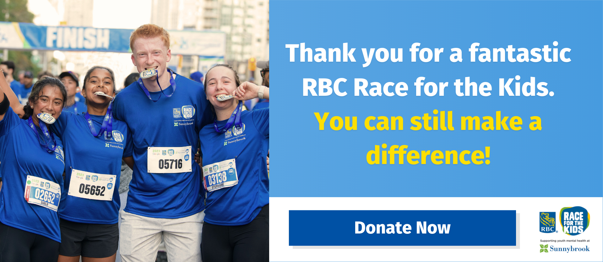 Thank You for a fantastic RBC Race for the Kids