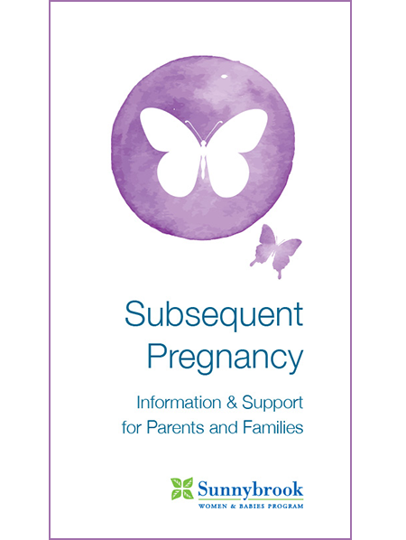 Subsequent pregnancy brochure