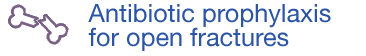 Antibiotic prophylaxis for open fractures
