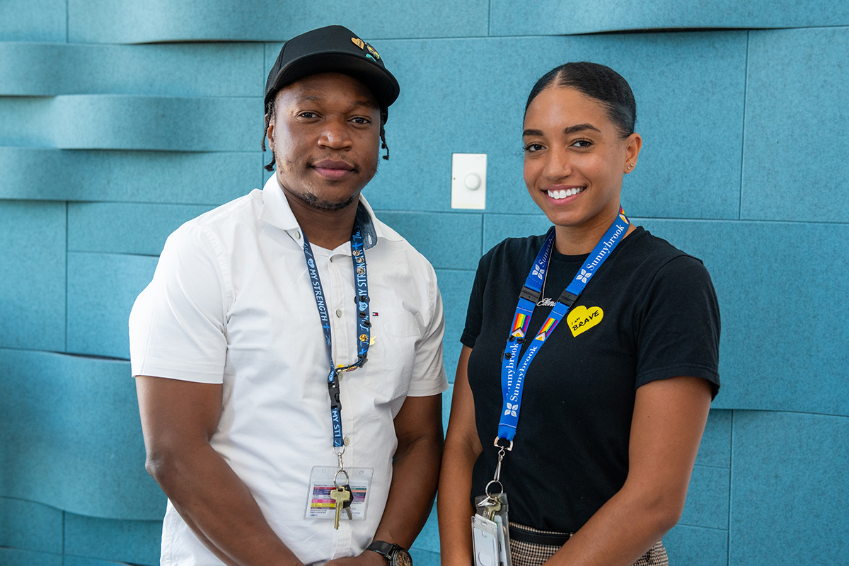 Michael Lewis and Elena Gordon, BRAVE case managers.