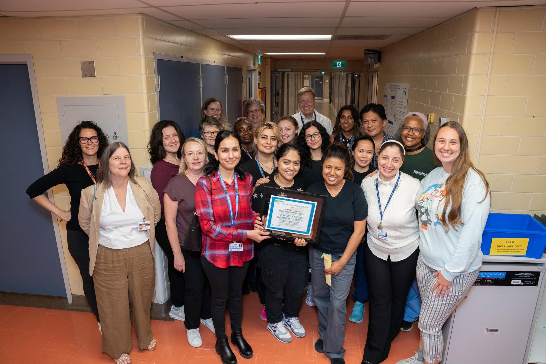 The 3 East inter-professional team poses for a team photo