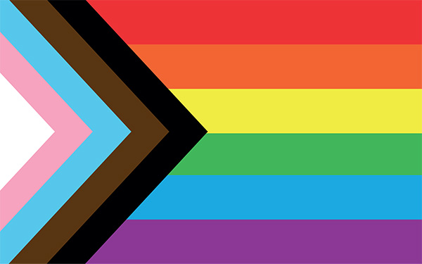 LGBTQ+S flag.
