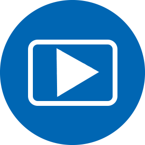 Video learning icon.