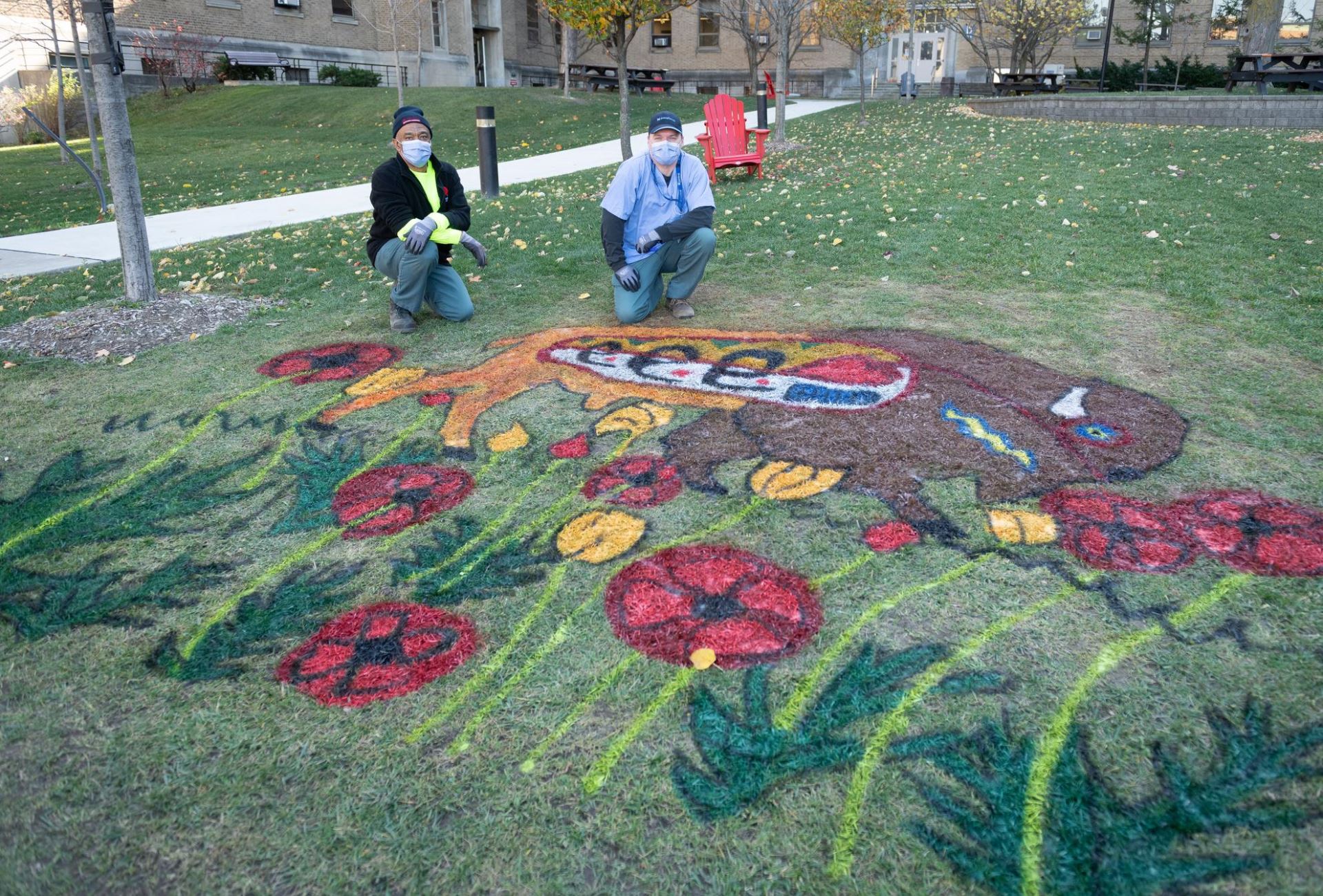 reproduced Philip Cote’s artwork on Sunnybrook grounds