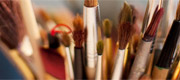 An image of the paint brushes our patients use during art therapy.